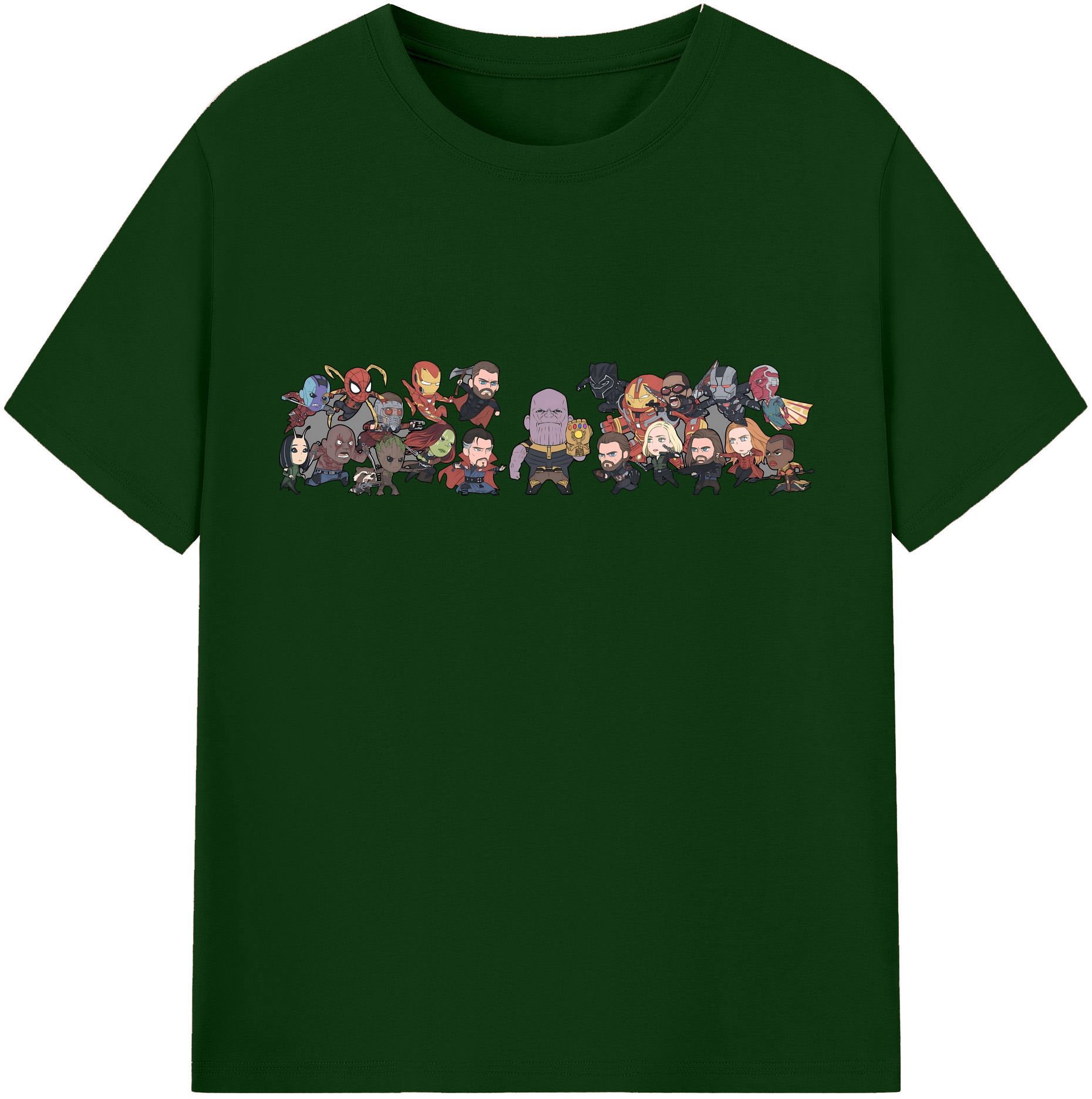 （画像用） アベンジャーズ The Avengers 綿100％半袖Tシャツ（フロントプリント）